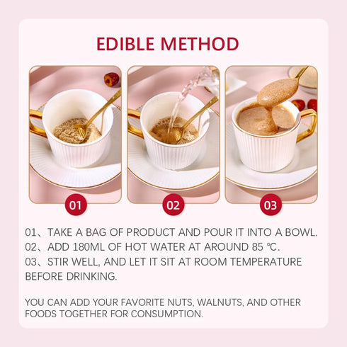 SIJIYUNLI 245g/8.64oz 7 -Red Nourishing Powder Boiled Free Brewing Nutritious Breakfast, Five Kinds of red Grains, no
