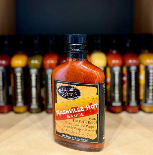 Captain Rodney's Nashville Hot Sauce, 6.7 fl. oz., with Dill Pickle Brine, Ghost and