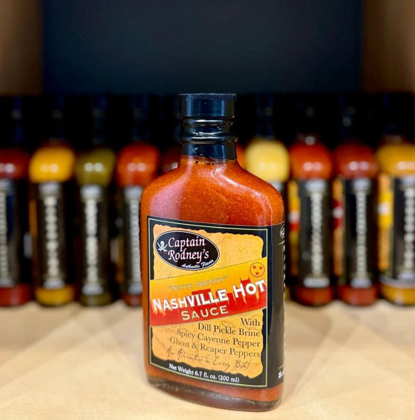 Captain Rodney's Nashville Hot Sauce, 6.7 fl. oz., with Dill Pickle Brine, Ghost and