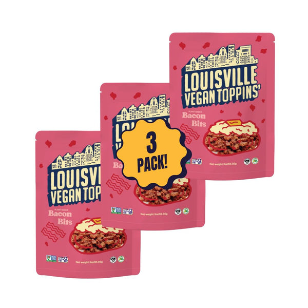 Louisville Vegan Jerky Toppins Bacon Bits, Vegetarian and Vegan Meat - Non-GMO