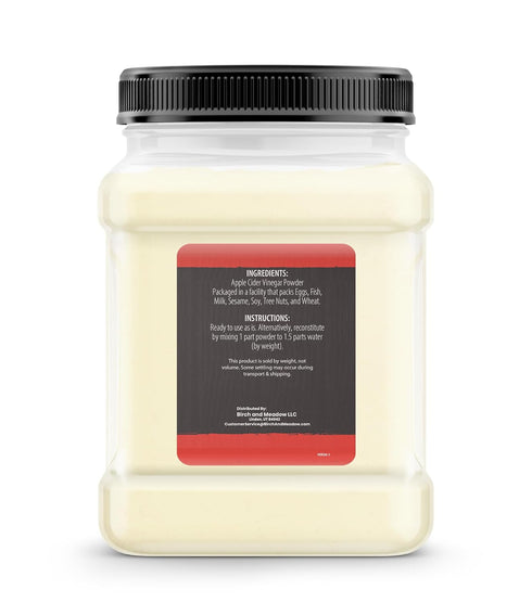 1.9 lbs, Birch & Meadow Apple Cider Vinegar Powder, Cooking & Baking, Dry Vinegar, Tangy Flavor