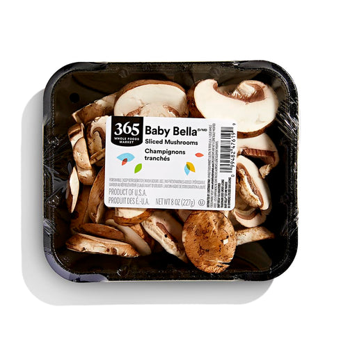 365 by Whole Foods Market , Sliced Baby Bella Mushrooms, 8 oz
