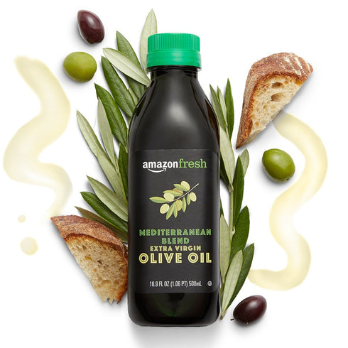Amazon Fresh , Mediterranean Extra Virgin Olive Oil, 16.9 Fl Oz