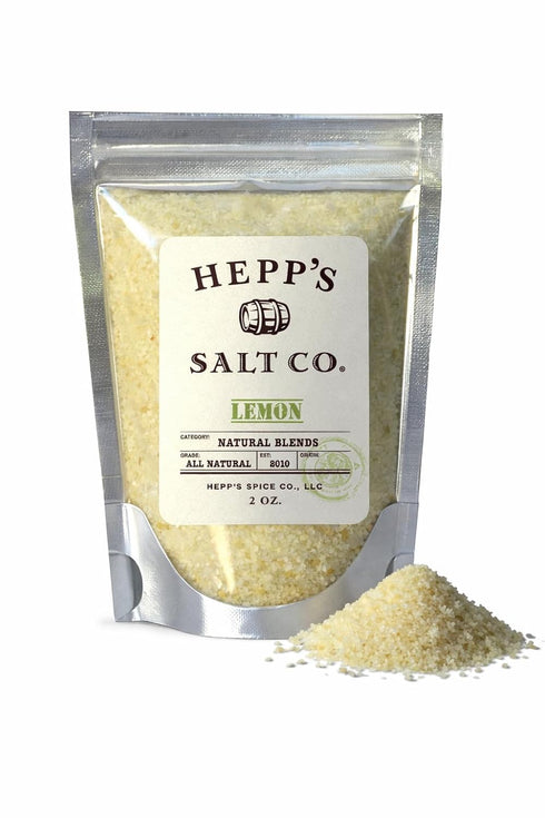 Hepps Salt Co. Lemon Sea Salt Real Lemon Infused Finishing Salt for