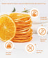 HWZSCCG 100% 5.29ozResealable Dried Orange Slices, Natural Dehydrated Orange Chips, No Sugar Added Perfect for Teas