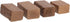 5pcs Healifty Red Wine Brewing Wood Chips Blocks for Home Fermentation Flavor Random Shape for Wine Making Supplies