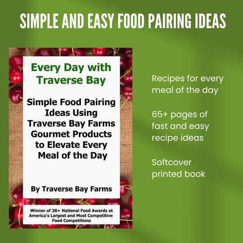 65+ 3-Piece Set Traverse Bay Farms Cookout Combo - Bacon Ketchup, Jalapeno Honey Mustard and Recipe Book Combo - Bacon