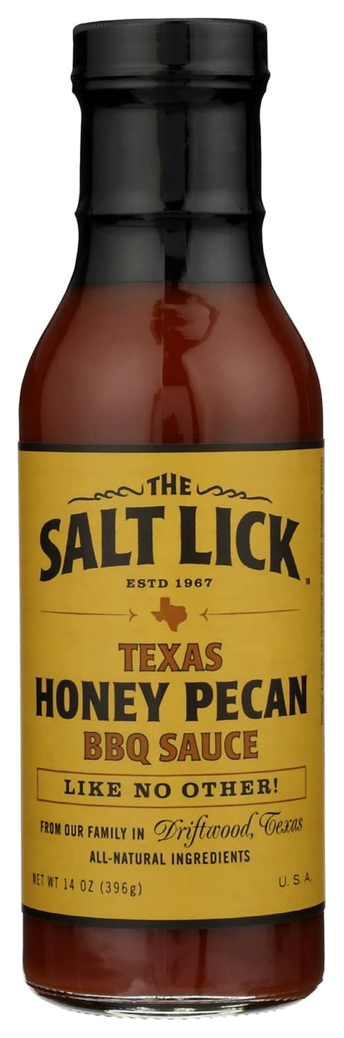 Salt Lick Honey Pecan BBQ Sauce, Gluten Free, 12 Ounces (Pack Of 6)