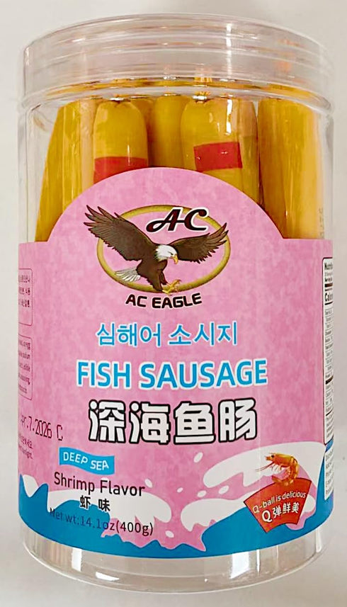 Generic 14.1 Oz, 2 Pack Fish Sausage Snack, Shrimp Flavor