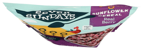 8 Oz 5g 0g Seven Sundays Sunflower Cereal, Real Berry, Bag, Grain & Gluten Free, Upcycled Protein, Refined Sugar