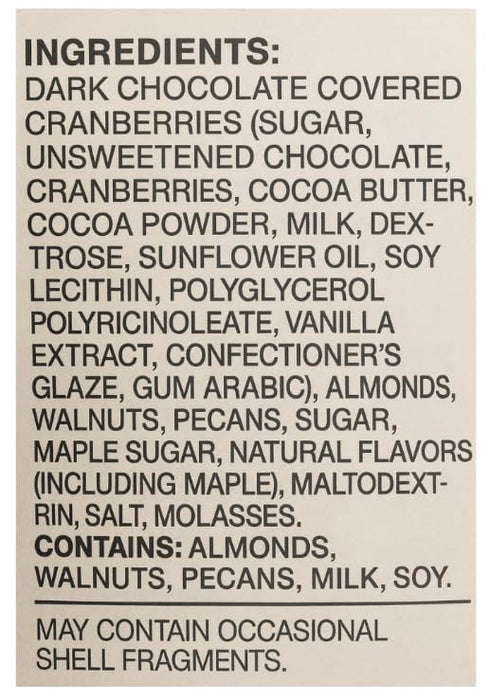 Generic 28.2 oz Basse Maple Nut Mix, Dark Chocolate Cranberries with Maple Seasoned Nuts, BIG Bag
