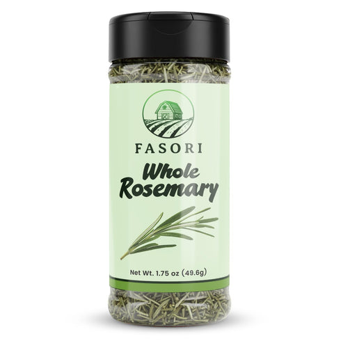 Fasori Rosemary Whole Leaves Premium Dried Whole Rosemary Herb, Aromatic Mediterranean Spice