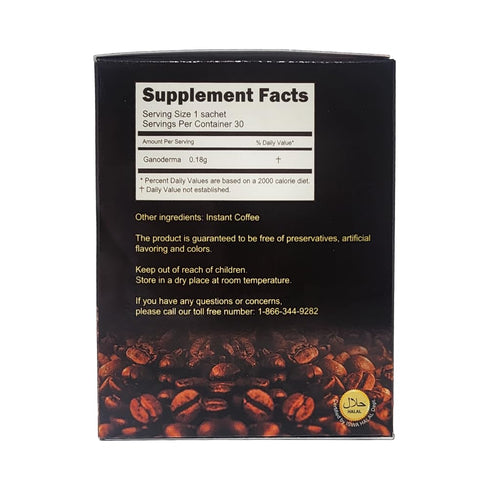 2-in-1 30 (Pack 4) Ganoderma Reishi Coffee Mix Instant Mushroom Coffee | NO SUGAR ADDED | sachets