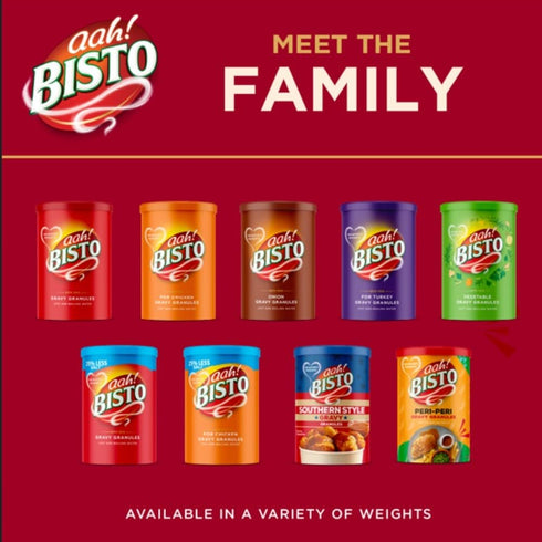 190 (Pack 1) Bisto Reduced Salt Beef Gravy Granules, Great with Beef g Drum