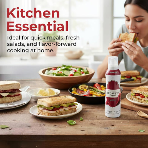 4.7 oz Red Wine Vinegar Spray, Salad Dressings & Vinaigrettes, Marinades & Sauces, No Propellants, Quality Crafted