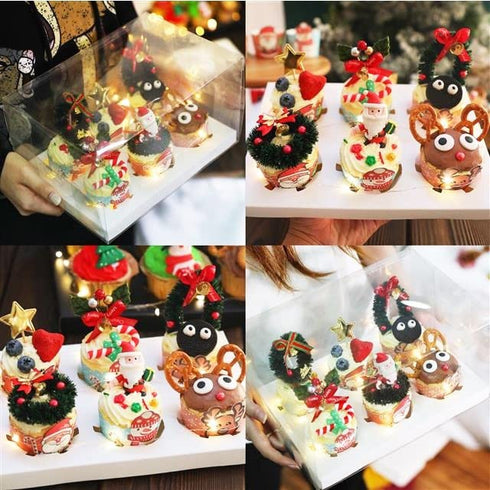 Christmas Sprinkles Mix, Edible Eyeball Decorations for Baking, Cupcake Toppers, and Ice Cream Toppings (130g/4.6oz).