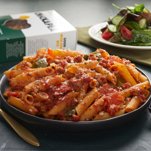 8 oz (Pack 6) Chickpea Pasta, High Protein Organic Penne, Gluten Free, Plant Based, Non GMO, Lower Carb, Vegan Pasta