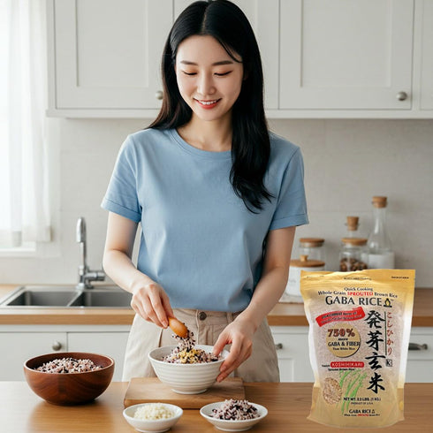 Quick Cooking 2.2LBS Japanese GABA Rice Brown Rice Whole Grain Sprouted Brown Rice