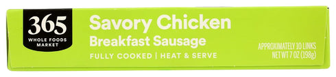 365 by Whole Foods Market 7 oz , Breakfast Chicken Sausage