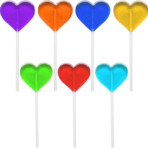 5g (120 Fruidles Lollipops Mini Heart Shaped Flavored Delicious Lollipop, Individually Wrapped, Lollipop Lollipops