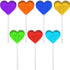 5g (120 Fruidles Lollipops Mini Heart Shaped Flavored Delicious Lollipop, Individually Wrapped, Lollipop Lollipops
