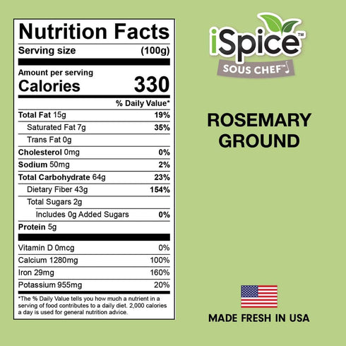 iSpice Rosemary (Ground) 4oz (113g)