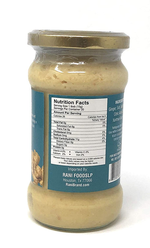 Asian Kitchen Ginger Cooking Paste, 10.5oz (300g) Glass Jar, Vegan, Gluten Free, NON-GMO, Indian Origin
