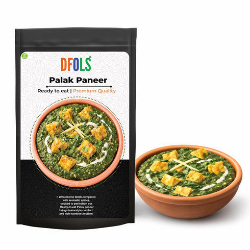Dfols Palak Paneer Ready to Eat Spinach Cottage Cheese 0.49lb 7.76oz 220g