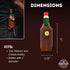 2 oz. Hot Sauce Holster - Full Grain Leather Belt Holder - Solid Brass Snap - Convenient Slip-On Hot Sauce Bottle