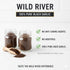 WILD RIVER BLACK GARLIC 100% 4.6 oz Pure American Grown Black Garlic Powder, Wild River, Made in USA, Granulated Coarse