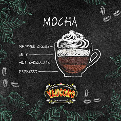 Yaucono Espresso Capsules - Dark Roast, 100 Percent Coffee from Puerto Rico, Compatible with Nespresso Machines, 18