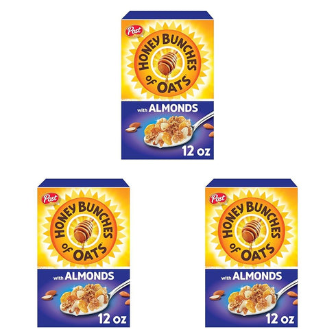 Honey Bunches of Oats with Almonds Breakfast Cereal, Honey Almond Cereal with