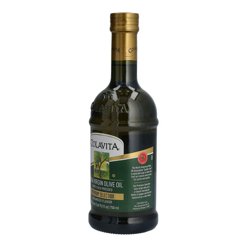 25.5 Oz Colavita Premium Selection Extra Virgin Olive Oil Glass Bottle Fl