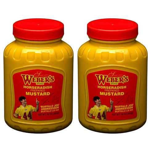 Weber's Horseradish Mustard - 16oz (2-Pack) | | Buffalos Iconic Mustard Since 1922
