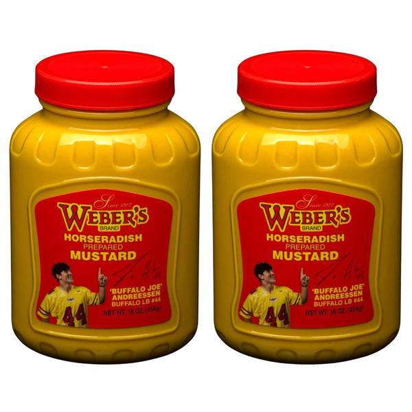 Weber's Horseradish Mustard - 16oz (2-Pack) | | Buffalos Iconic Mustard Since 1922