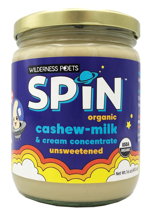 Wilderness Poets SPiN, Organic Cashew Cream and Milk Concentrate (Unsweetened) - (16