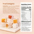 10 Oz Liberty Orchards, Fruit Delights - Assorted Vegan Fruit and Nut Candies, Gluten Free, Lokum with Nuts, Strawberry