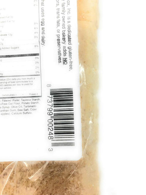 Outside The Breadbox Frozen, 18 , Bread Imagine Egg Free Oat Gluten Free, Ounce