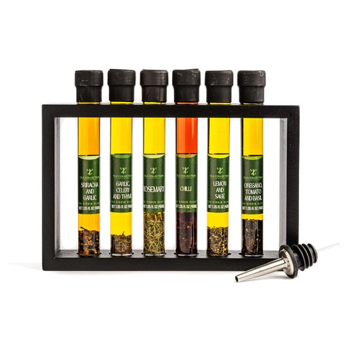 TILZ COLLECTION Tilz Infused Olive Oil Gift Set -6x40ml Flavoured, Cooking Oil/Bread dipping oils