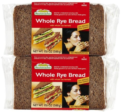 Mestemacher Whole Rye Bread, 17.6 oz, 2 pk by Mestemacher