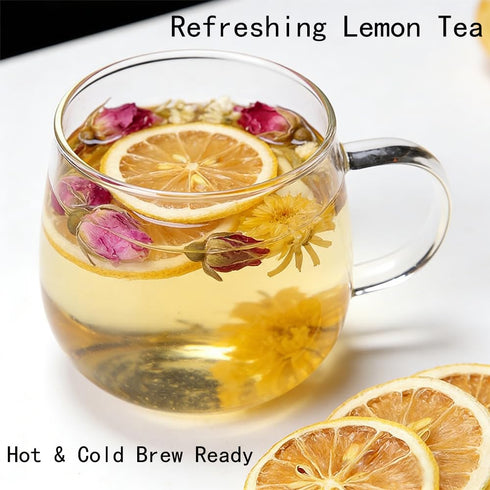 90-110 Baking3.5oz Natural Dehydrated Lemon Slices Bulk, About Slices,No Sugar Added, Sour Sweet Refreshing Citrus