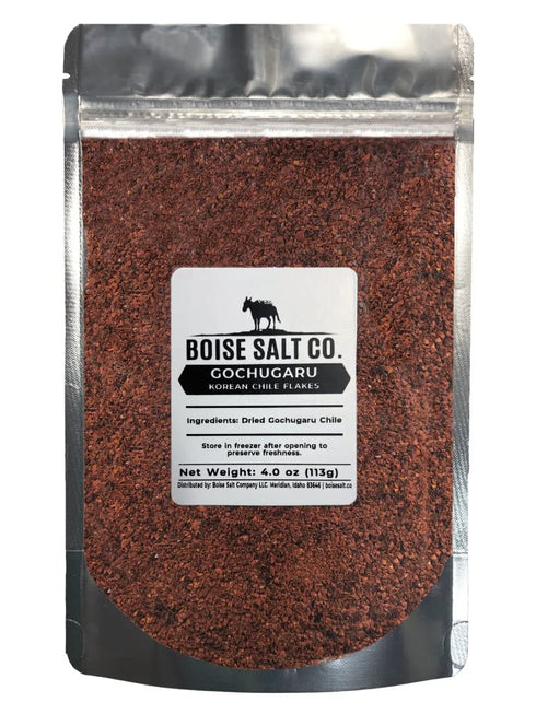 Boise Salt Co. Korean Gochugaru Chile Flakes - 4 Ounce Re-sealable Pouch