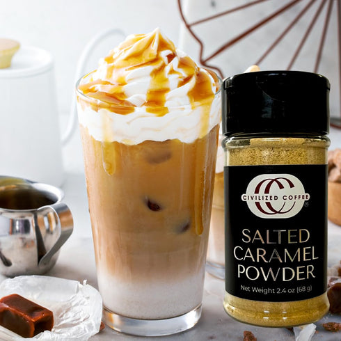 Set 7 Civilized Coffee Premium Coffee Toppings Gift Gourmet Spices & Flavors for Coffee Bar & Lattes