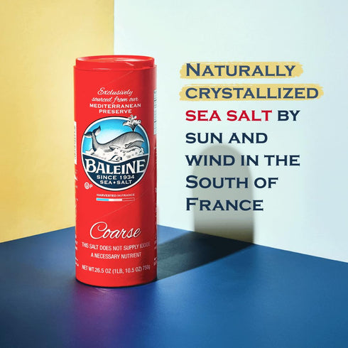 2 Pack La Baleine Fine & Coarse Sea Salt Bundle