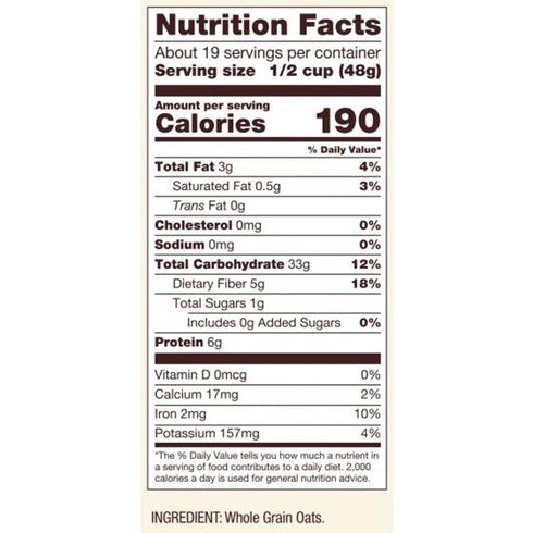 32 (Pack 4) Bob's Red Mill Resealable Old Fashioned Regular Rolled Oats, Ounce