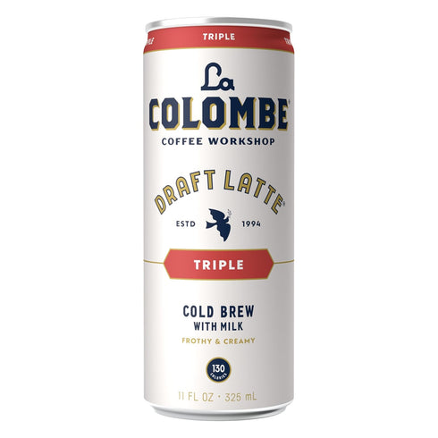 11 oz (Pack 12), La Colombe Coffee, Triple Draft Latte, fl Cans of Coffeehouse Quality Cold Brew, Specialty Grade