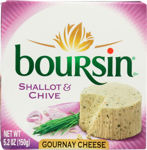 Boursin Cheese, Shallots and Chives 5.2 OZ (Pack of 3)