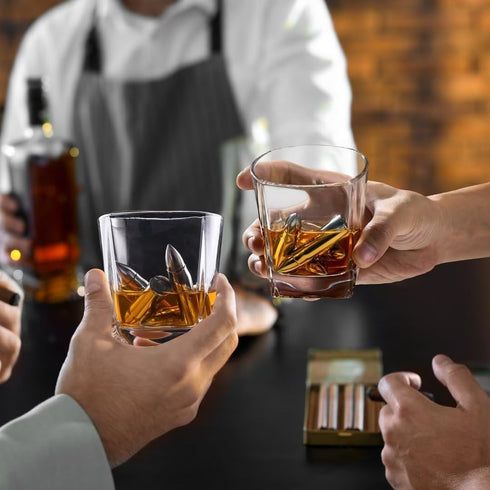 Gifts for Men Dad - Whiskey Stones, Unique Birthday Anniversary Christmas Gifts for Husband Boyfriend and Grandpa