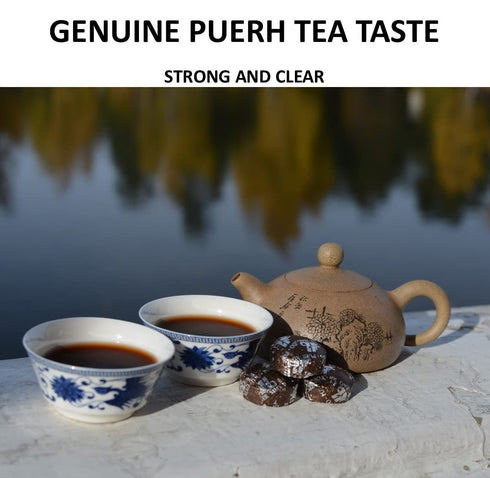 (100 (20 Jinglong Tea Factory - Puerh Tea Mini Tea Cakes Pcs) Ripe Mini Tuocha Ounce)