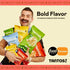 Pack 1 oz, Pack 8 Tantos Puffed Pasta Chips Variety Pesto, Marinara, Cacio e Pepe, Classico Plant Based Low Calorie